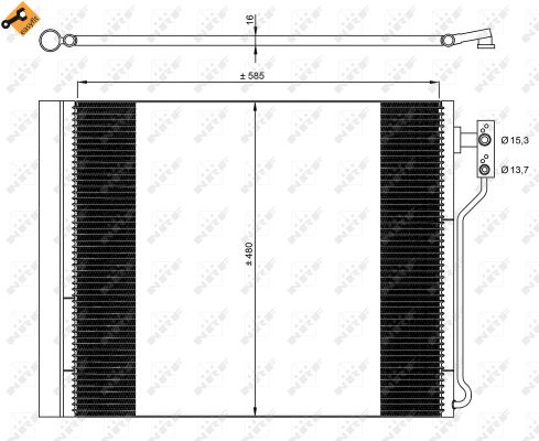 Condenser, air conditioning  Art. 35971