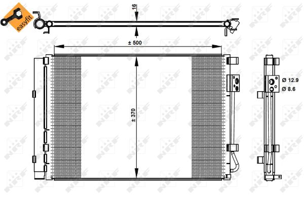 Condenser, air conditioning  Art. 35997