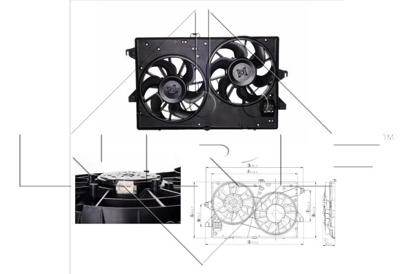 Fan, engine cooling  Art. 47000