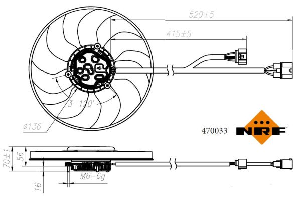 Fan, engine cooling  Art. 470033