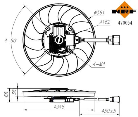 Fan, engine cooling  Art. 470054