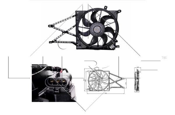 Fan, engine cooling  Art. 47015