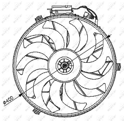 Fan, engine cooling  Art. 47028