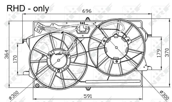 Fan, engine cooling  Art. 47033