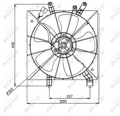 Fan, engine cooling  Art. 47043