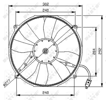 Fan, engine cooling  Art. 47046