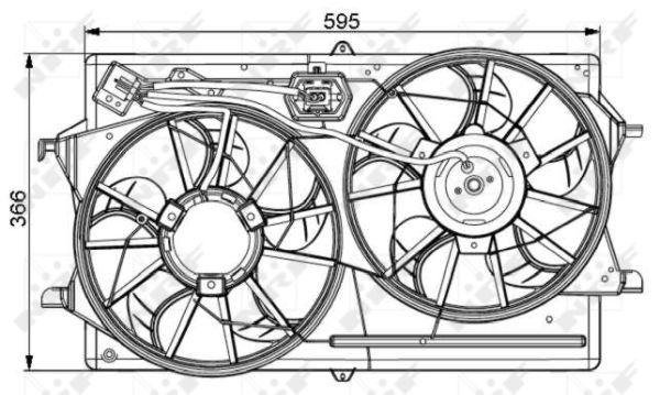 Fan, engine cooling  Art. 47061