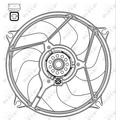 Fan, engine cooling  Art. 47069