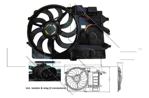 Fan, engine cooling  Art. 47302