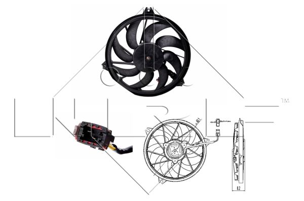 Fan, engine cooling  Art. 47323