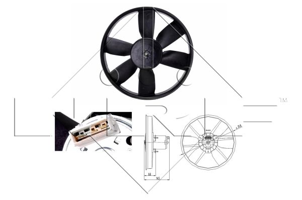 Fan, engine cooling  Art. 47402