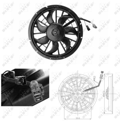 Fan, engine cooling  Art. 47702