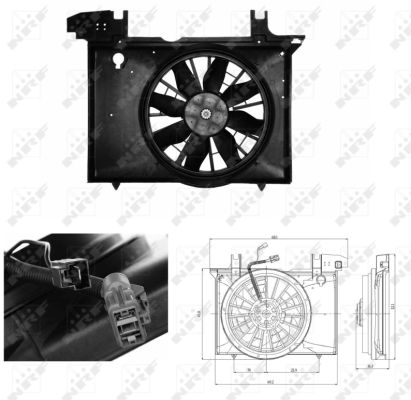 Fan, engine cooling  Art. 47703