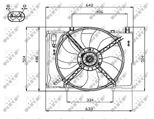 Fan, engine cooling  Art. 47741