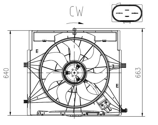 Fan, engine cooling  Art. 47920