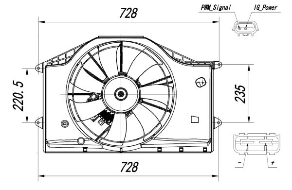 Fan, engine cooling  Art. 47939