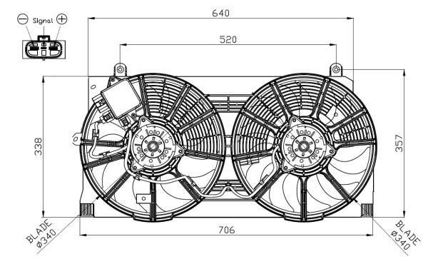 Fan, engine cooling  Art. 47943