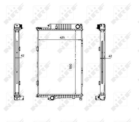 Radiator, engine cooling  Art. 507620