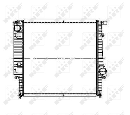 Radiator, engine cooling  Art. 509626