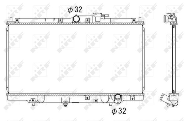 Radiator, engine cooling  Art. 526717