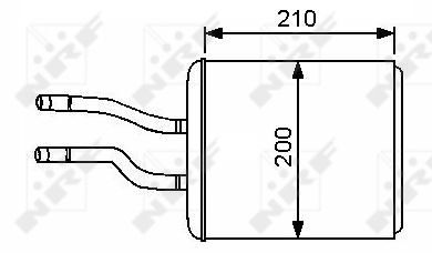 Heat Exchanger, interior heating  Art. 53244