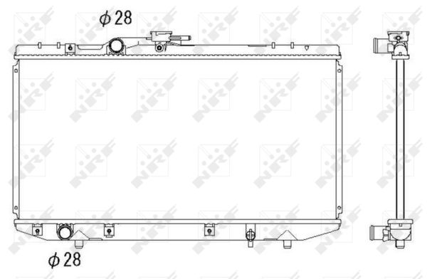 Radiator, engine cooling  Art. 53269