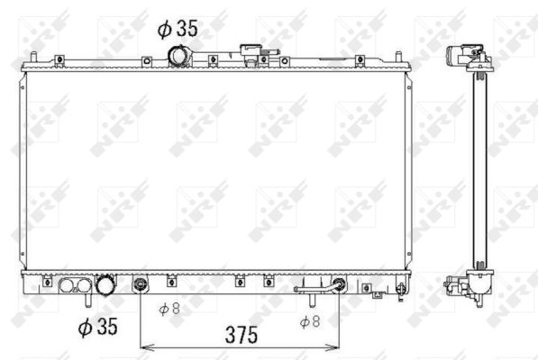 Radiator, engine cooling  Art. 53313