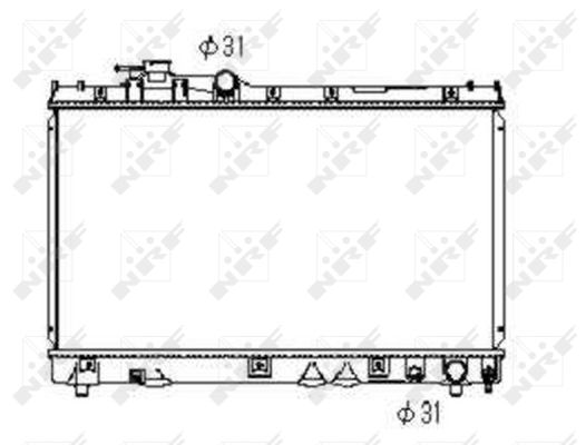 Radiator, engine cooling  Art. 53352