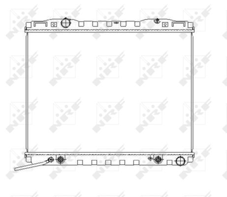 Radiator, engine cooling  Art. 53366