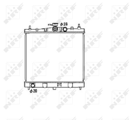 Radiator, engine cooling  Art. 53476