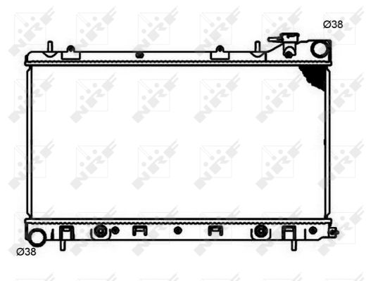 Radiator, engine cooling  Art. 53597