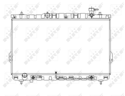 Radiator, engine cooling  Art. 53646