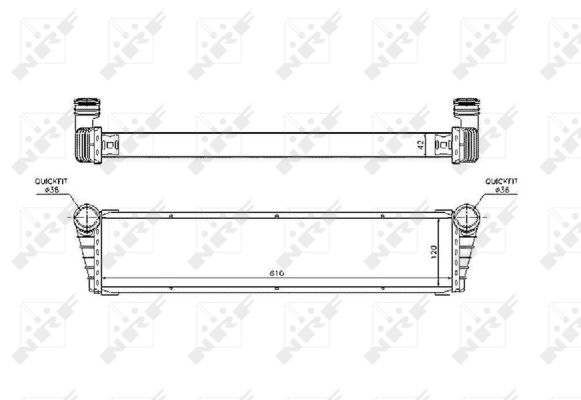 Radiator, engine cooling  Art. 53799