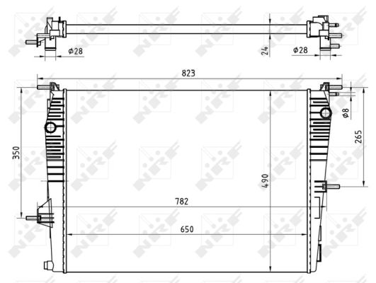 Radiator, engine cooling  Art. 53965