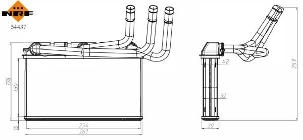 Heat Exchanger, interior heating  Art. 54437