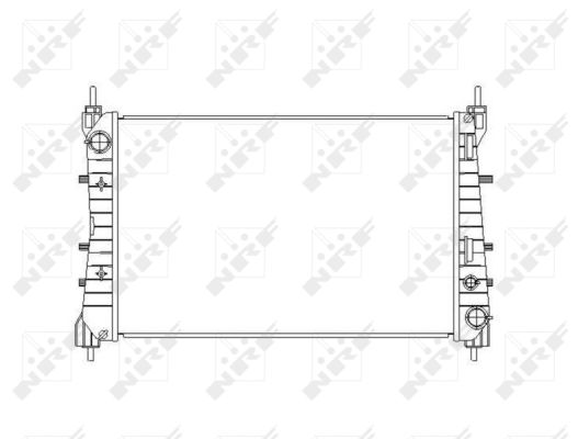 Radiator, engine cooling  Art. 54503