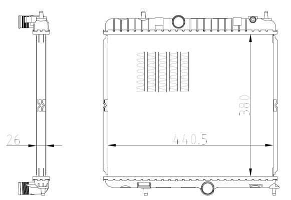 Radiator, engine cooling (27)  Art. 550021