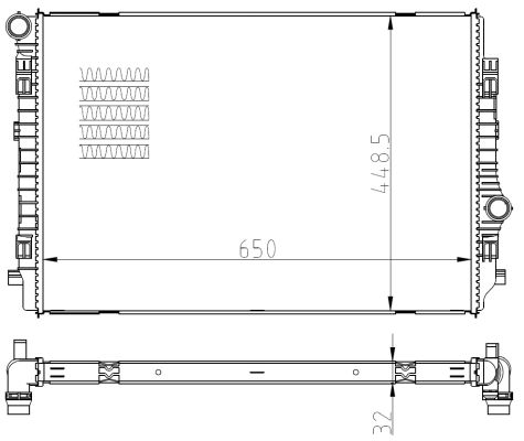 Radiator, engine cooling (34)  Art. 550081