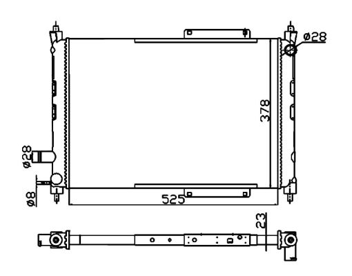 Radiator, engine cooling  Art. 55326A