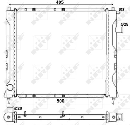 Radiator, engine cooling  Art. 58107A