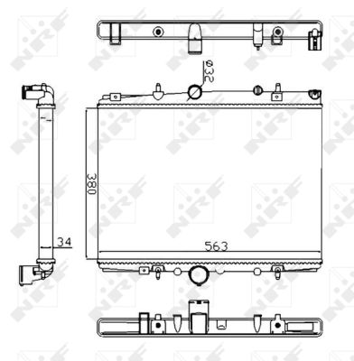 Radiator, engine cooling  Art. 58303A