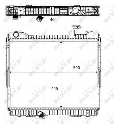 Radiator, engine cooling  Art. 58484