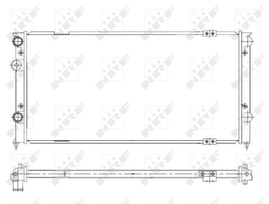 Radiator, engine cooling  Art. 58929