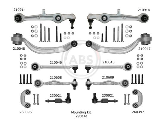 Repair Kit, control arm (Front axle)  Art. 219901