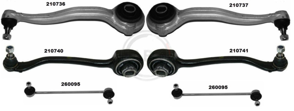 Repair Kit, control arm (Front axle)  Art. 219904