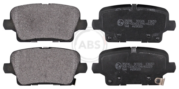 Brake Pad Set, disc brake (Rear axle)  Art. 35206