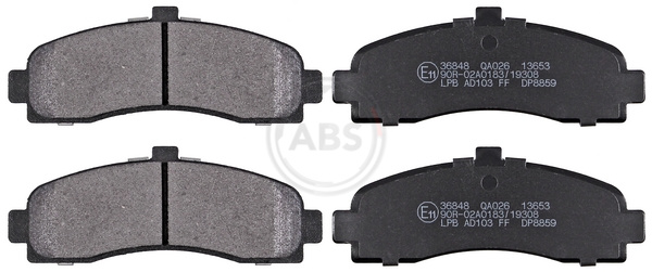 Brake Pad Set, disc brake (Front axle)  Art. 36848