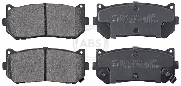 Brake Pad Set, disc brake (Rear axle)  Art. 37045