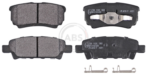 Brake Pad Set, disc brake (Rear axle)  Art. 37384