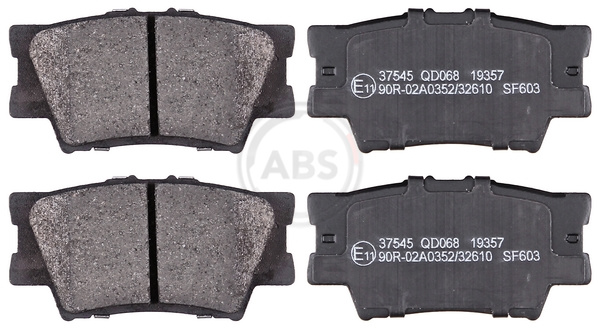 Brake Pad Set, disc brake (Rear axle)  Art. 37545